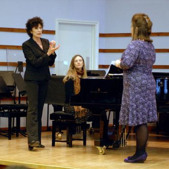 Working with students of the Royal College of Music November, 2008