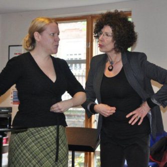 Working with singers of Co-opera Company, 2012